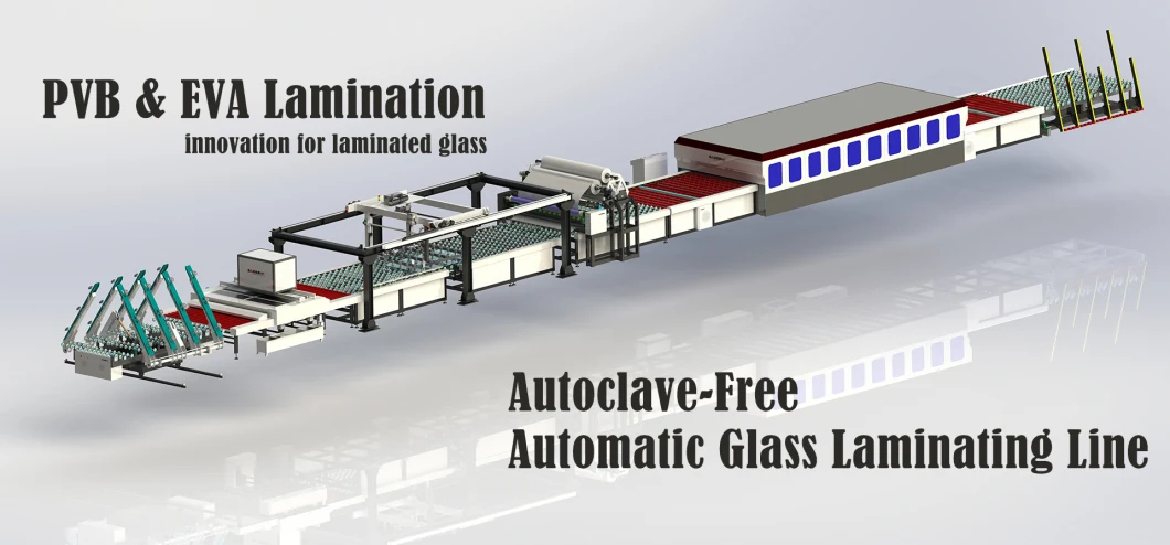 Full Automatic Vacuum Toughened Stained EVA Film Laminated Machine Glass Making Machine