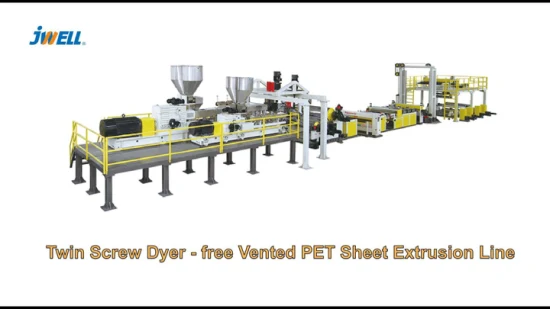 Jwell Piastra cava in plastica EVA Poe Imballaggio solare Lastra ottica Piastra/pellicola/Tubo/Profilo/Riciclaggio Produttore e fornitore di macchine per la produzione di estrusione