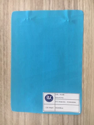 Pellicola PEVA impermeabile in plastica blu personalizzata per prodotti chirurgici monouso fabbricati in Cina